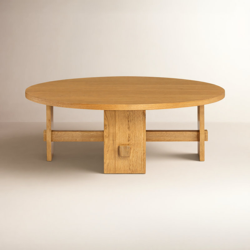 Santo Solid Wood Single Coffee Table, 16" H x 46" L x 46" W