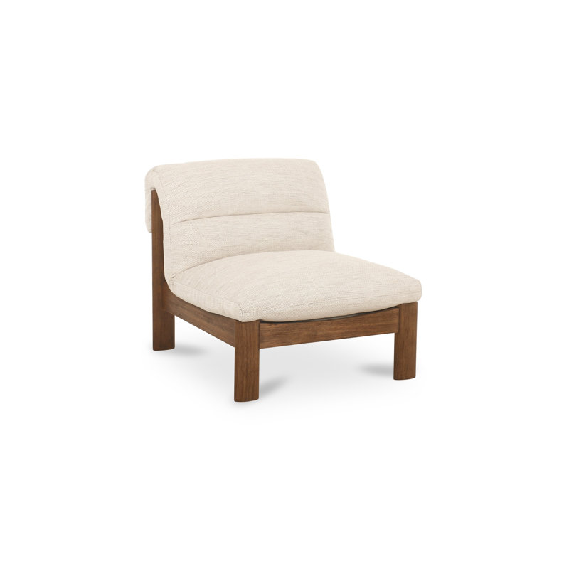 Fauteuil d'appoint Pierce moucheté, Mélange naturel