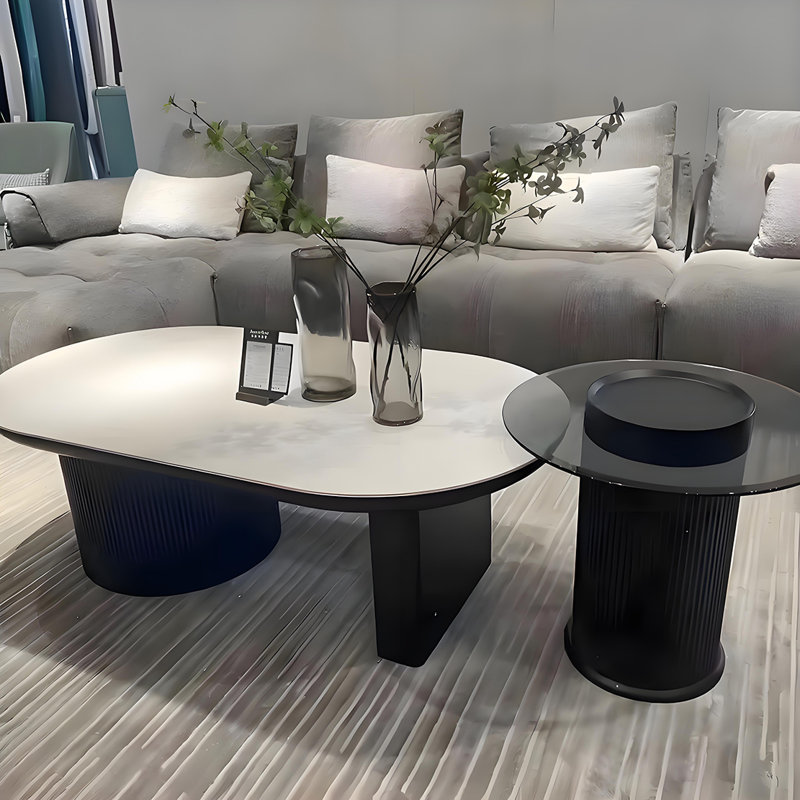 Combinaison de table de bout Rock Rock, Noir, noir, noir, noir