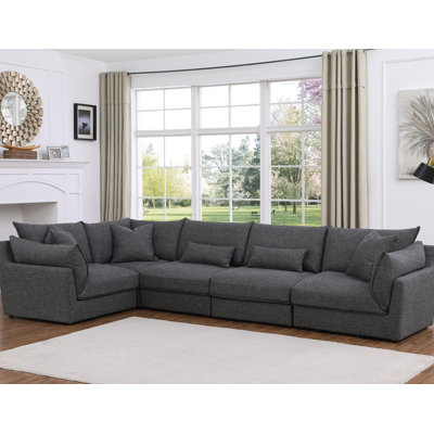 Canapé modulaire réversible 5 pièces Ballachino 
