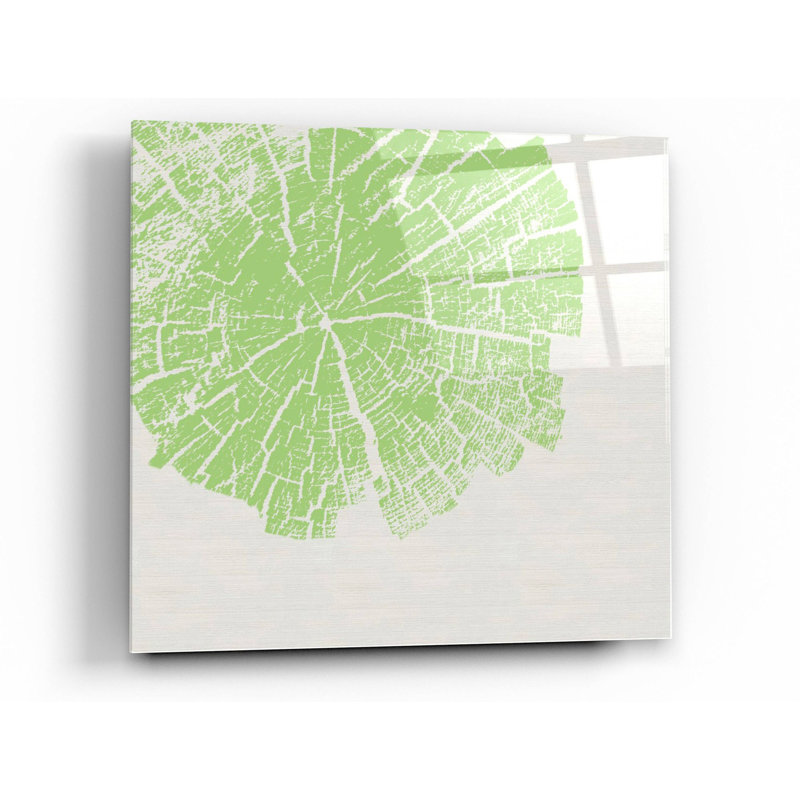 «Lime Slice» par Linda Woods, art mural en verre acrylique, H 24 po x l 24 po x P 0,12 po