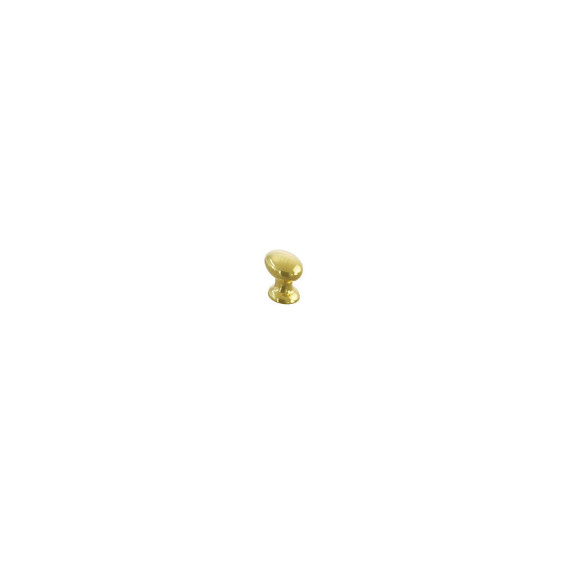 Avenue Oval, Unlacquered Brass, 1 1/4"