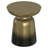 17"W Round Industrial Metal Accent Table with Sculptural Design-1754878929