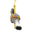 Ornement de carrousel zèbre de la collection Bellissimo Glass de Kurt Adler, 16,5 cm