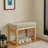 Brown Modern Shoe Bench With Solid Wood Frame And Soft Padded Seat, Ideal For Small Areas, - Placement Design, 17.7Lb Package, 16.9" Package Width, 7.9" Height, Comes Manual Minimalist Changing-1781461569