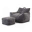 Fauteuil à billes Giant Plush avec accoudoirs et repose-pieds-1730385080