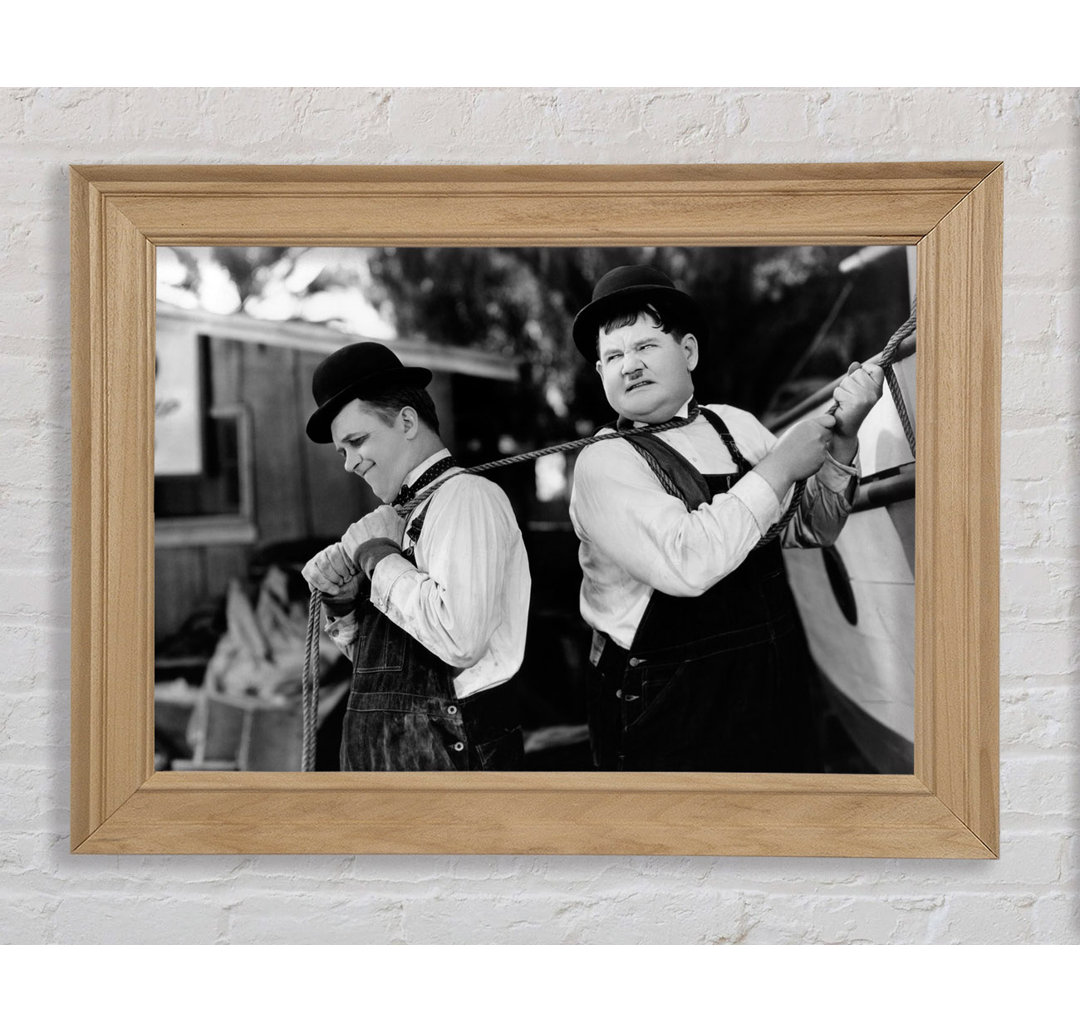 Laurel und Hardy heben - Druck