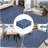 Solid Machine Washable Rug with Rubber Backing for Living Room Modern Non-Slip Dining Room Rug for Bedroom Floor Carpet for Office Nursery Playroom-1710316965