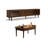 Solid wood TV stand and coffee table combination