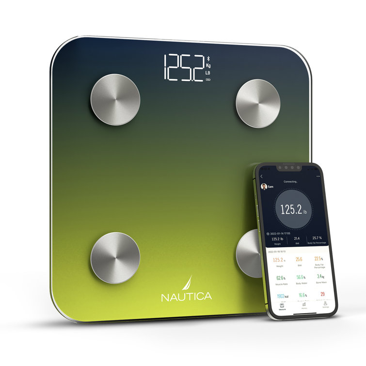 Nautica Body Tracker Plus Smart Body Scale. Twelve Body Metrics, ITO  technology.