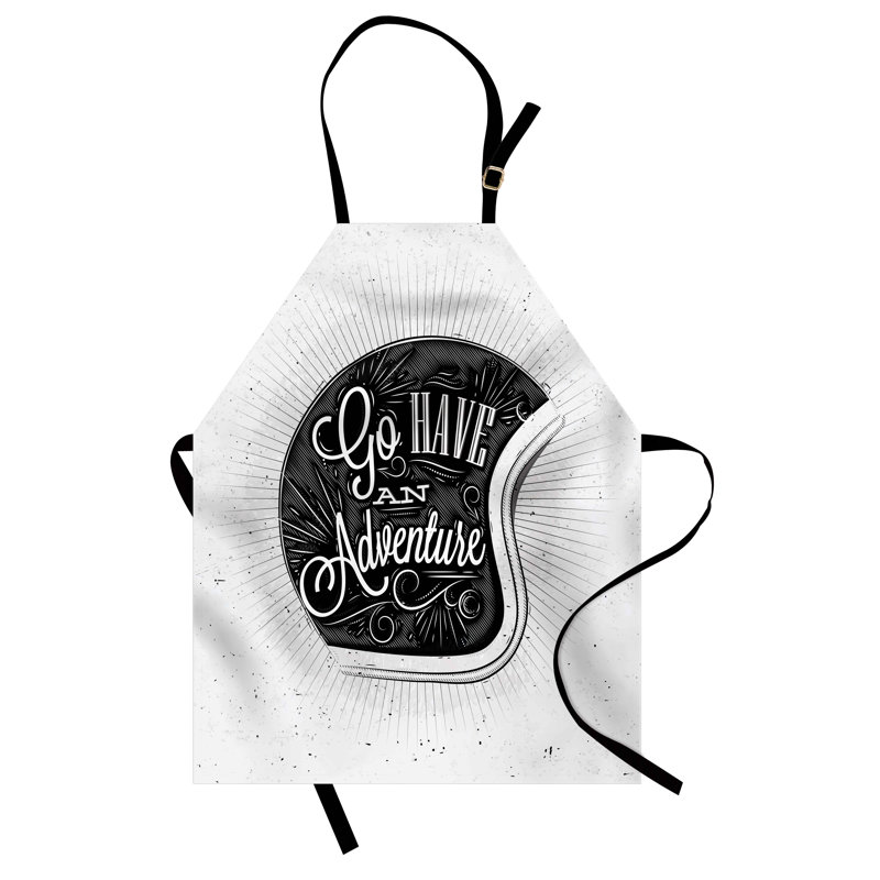 No Pattern Bib Apron