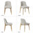 Modern 79" Double Pedestal Wood Dining Table Sets With 8 Upholstered Dining Chairs-1370933381-1370933387-1370933389