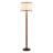 63” Standard Floor Lamp with Beige Fabric Shade