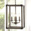 Luminaire suspendu rectangulaire 4 lumières Buryl