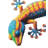 18 Inch Burano Gecko Wall Decor Metal Indoor Outdoor Wall Decor Standard - Blue-128846756