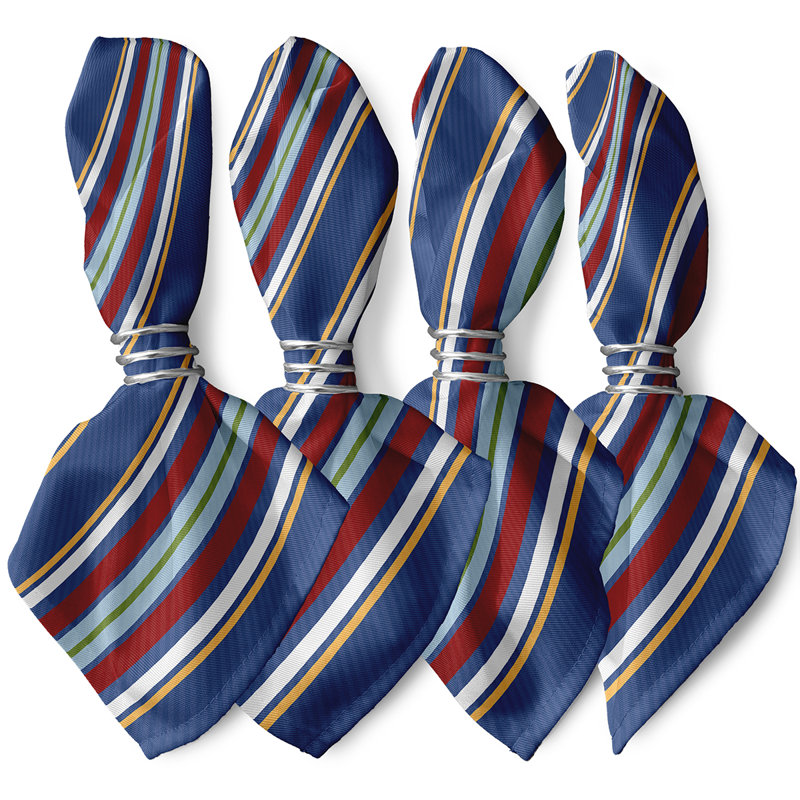 Lamaris Polyester Striped Square Napkin