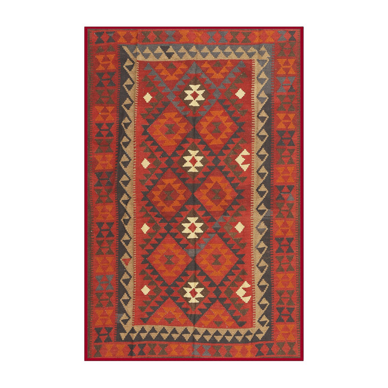 Lanford Southwestern Indoor Rug, Rectangle 5' x 7'