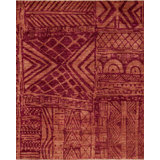 Africa Mozambique Wool Abstract Area Rug