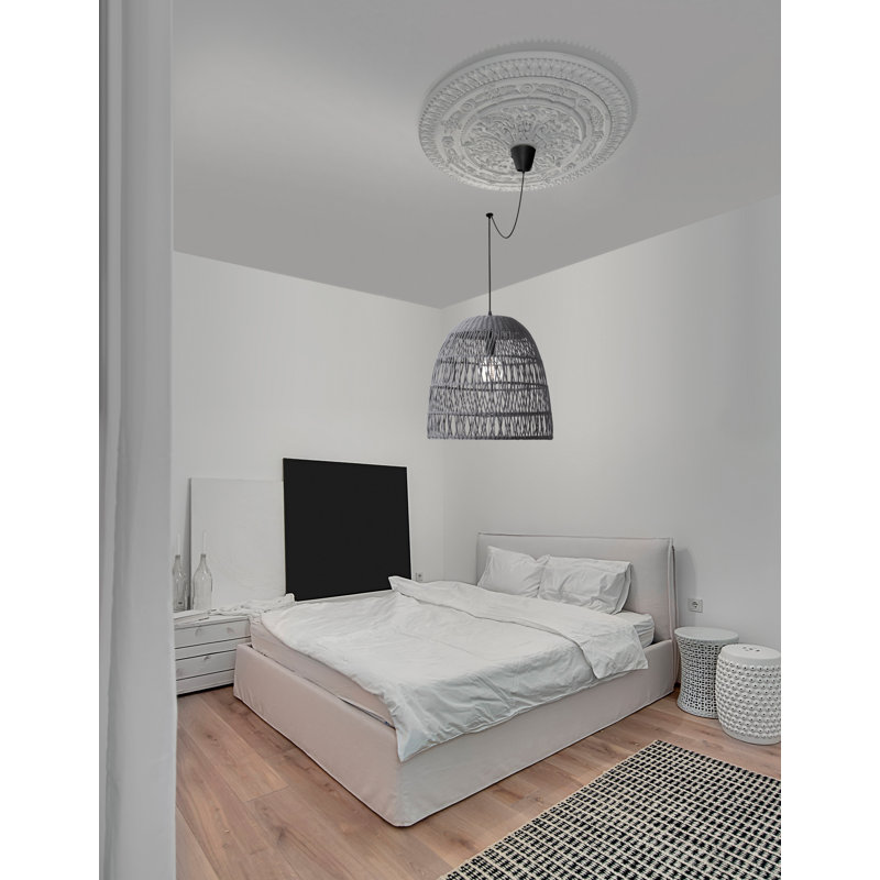 Destin 1 - Light Grey Dome Pendant