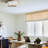 Gold Flush Mount Light With Drum Linen Shade 2-Light