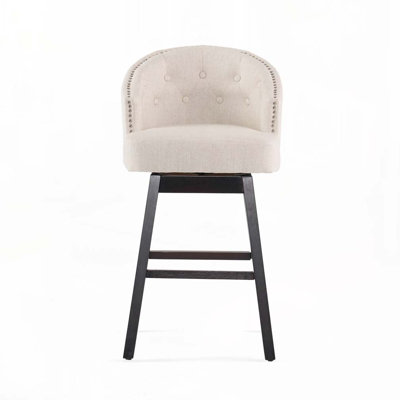 Farmington Swivel 30.25" Faux Leather Bar Stool