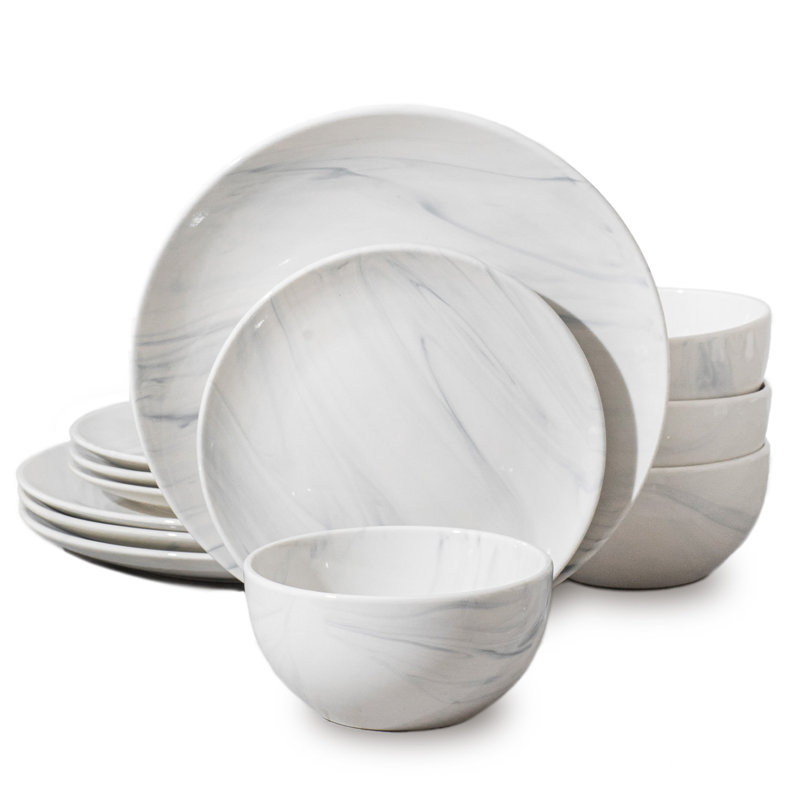 12-piece Stoneware Dinnerware Set, Service For 4