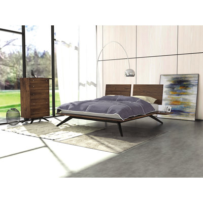 Lit plateforme en bois massif Astrid