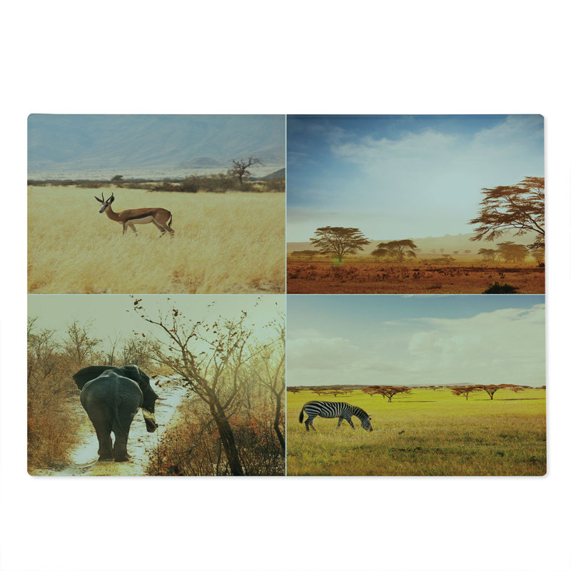 Multicolore planche à découper Ambesonne Savannah