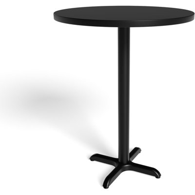 Brintavo 30in Round Bar Table, Commercial Grade Restaurant Pub Tables with Metal Frame and Legs, Anti-Slip Foot Pads, Dining Bistro Desk for Home Kitchen Cafe, Easy Assembly