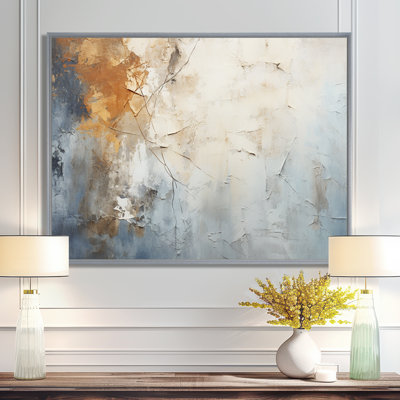 Spatule bleue et beige Path To The Ink - impressions sur toile abstraites