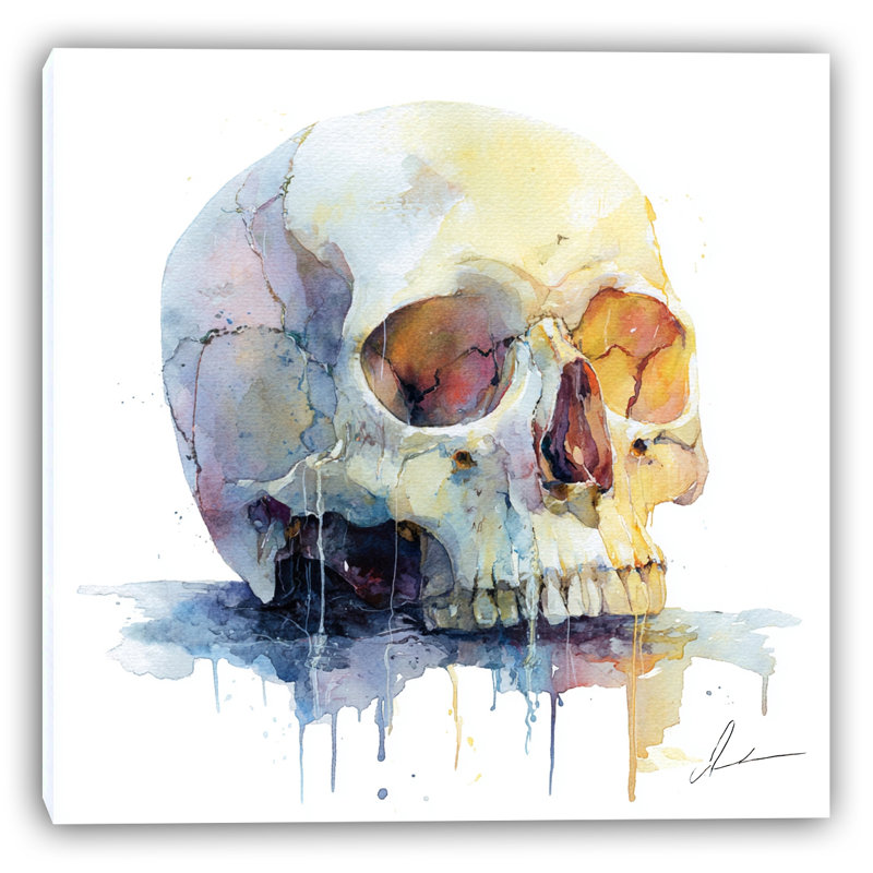 Art mural sur toile Haunted Pumpkin Glow, H 20 po x l 20 po