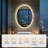 Smart Oval Led Bathroom Mirror Vanity Mirror With Bluetooth/ Anti-fog/ Dimmable Backlit/ Color Changing