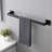 4 Bathroom Hardware In Matte Black - 304 Stainless Steel, , Modern Design For Bathroom, Toilet, Kitchen, Living Room Simple Install Kit 4 Pieces, Made Of Rust-, Design, Installation Multiple Areas-2118680944