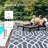Geometric Blue Outdoor/Indoor Rug-1218198008