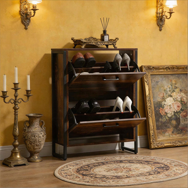 Armoire de rangement pour chaussures robuste et autoportante