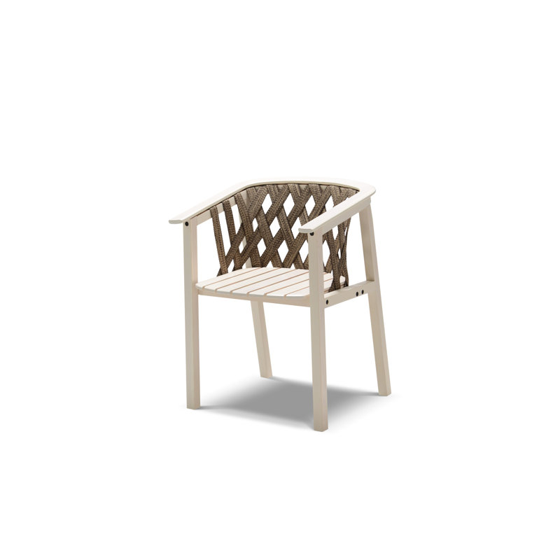 Patio Dining Armchair, White