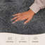 Aspire Homeware Charcoal Grey Shaggy Area Rug Soft Plush Indoor Carpet-1316818663