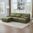 Customizable Modular Sofa with Corduroy Comfort