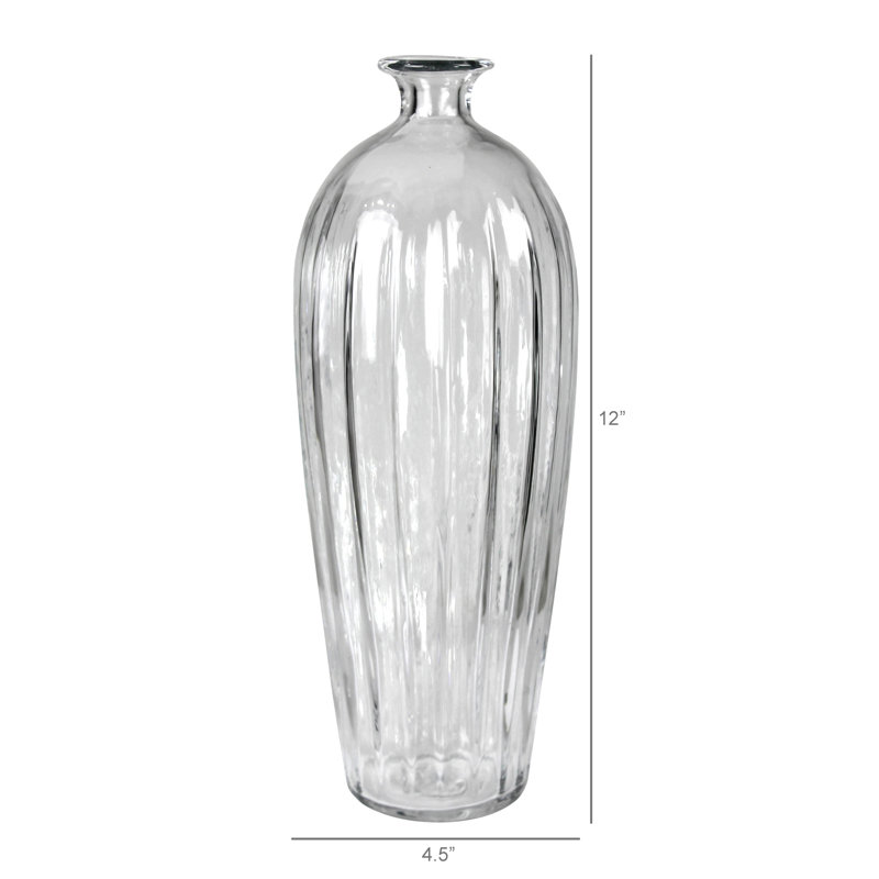 Scalloped Vase, Glass - Tall