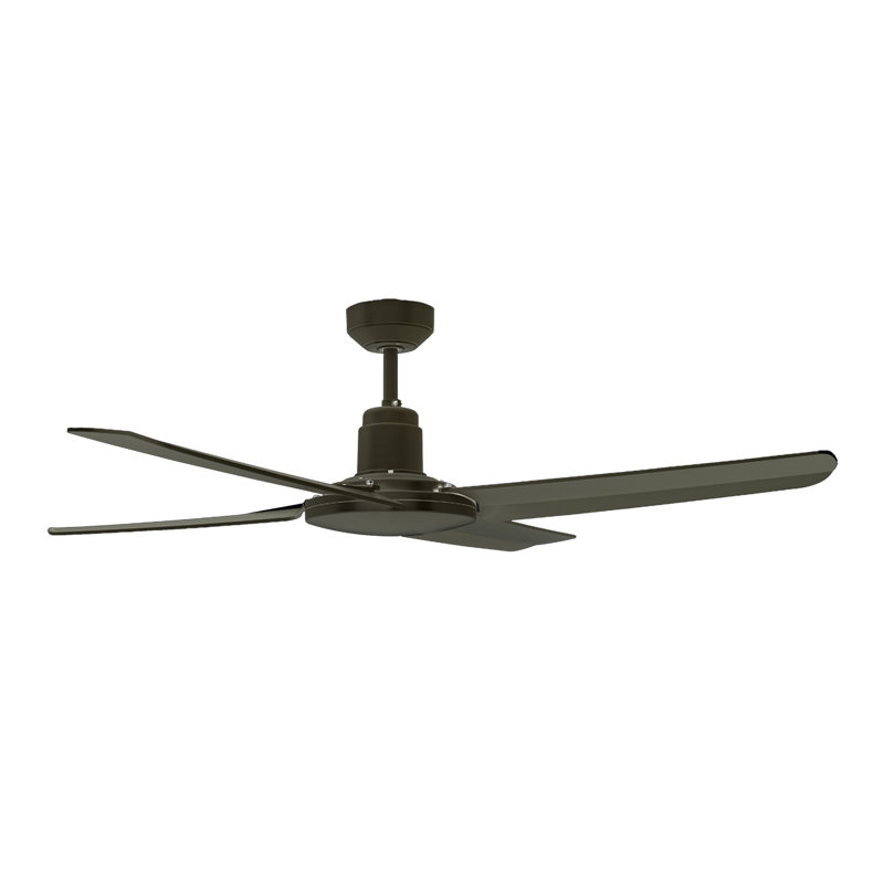Ventilateur de plafond d'extérieur 52 po avec télécommande Nautilus, Noir