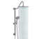 5-Function 10'' Round Adjustable Rain Dual Shower Head Combo with Slide Bar