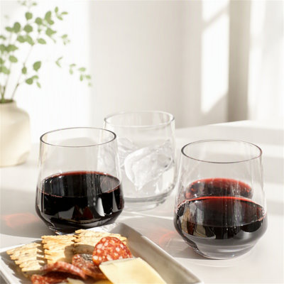 Plastic Wine Glasses Set of 4 (12oz)