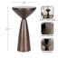 Table d'appoint ronde en métal Steeves