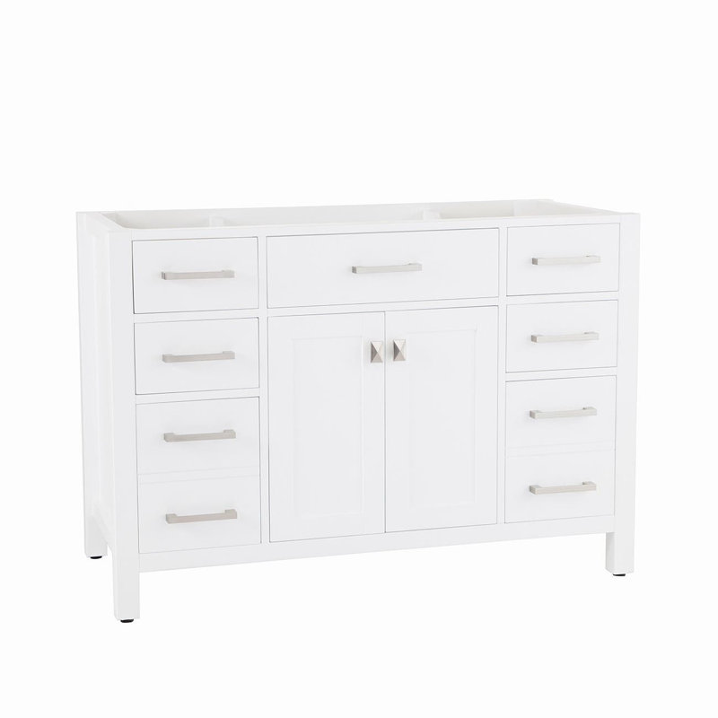 Ashlay 48.25'' Single Bathroom Vanity with Top, Gray
