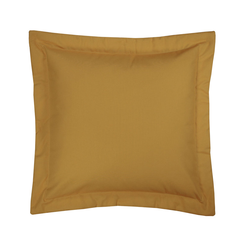 Melanie Buttercream Solid Colour Sham, Gold 100% Cotton