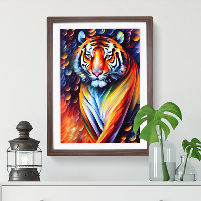 Tiger Portrait No.4 1 Piece Single Picture Frame Wall Art