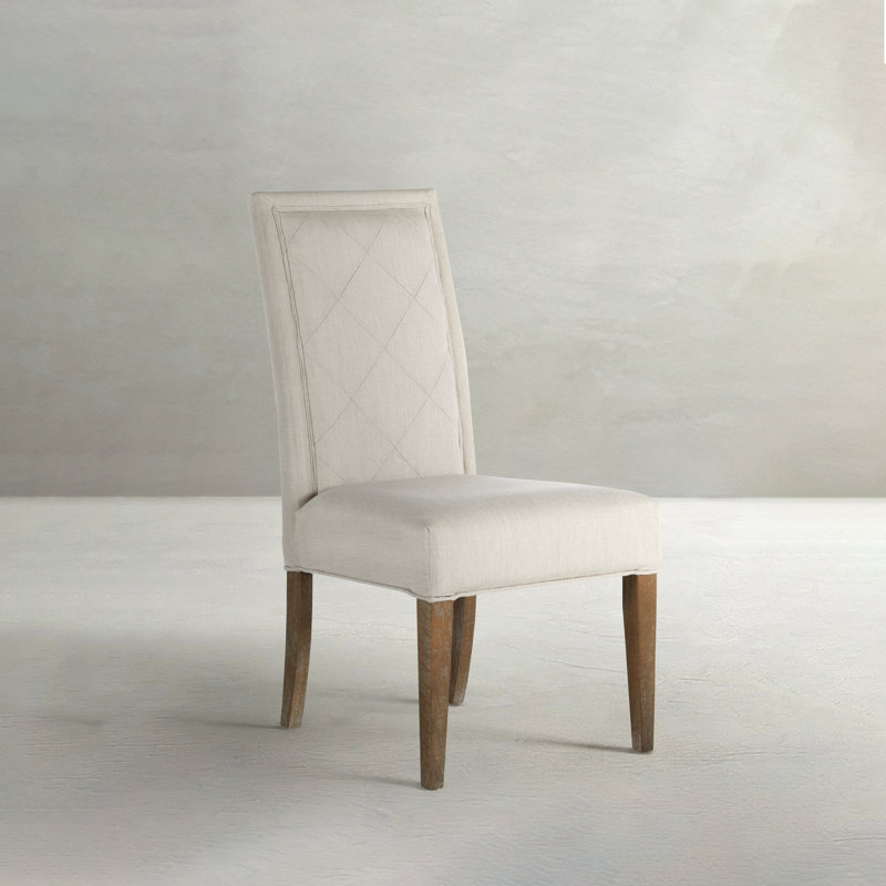 Verona Upholstered Side chair, Burnished Oak