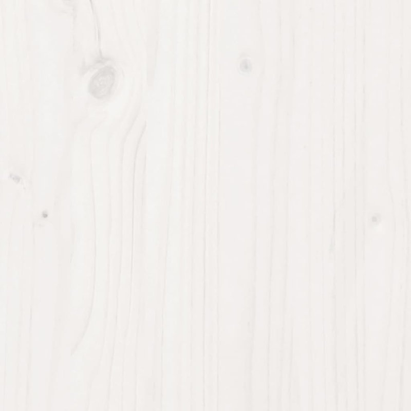 Wendy Solid Wood Bed, Double (4'6), White
