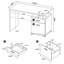 Bureau d'ordinateur contemporain 1 pièce 47 po à 2 tiroirs réversible-1160921608