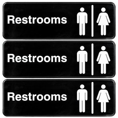 Enseigne de toilettes pour homme / femme
